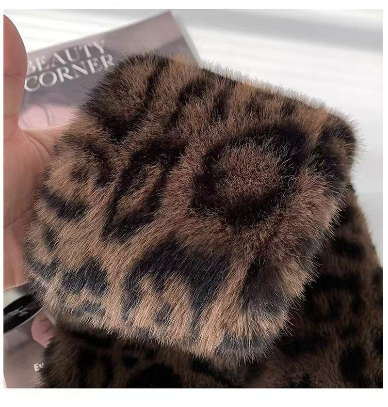 Faux Fur Winter Hat and Scarf Set Plush Hat with Ear Protection Christmas Gift